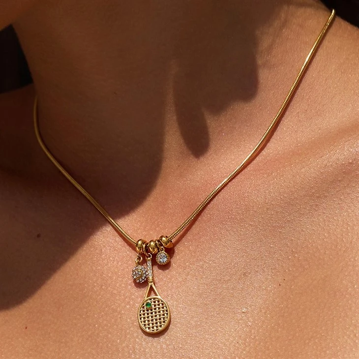 Tennis Racket Pendant Necklace suppliers