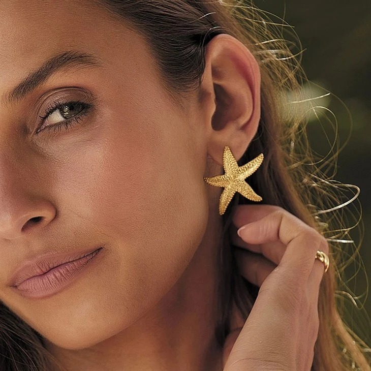 Textured Starfish Studs suppliers